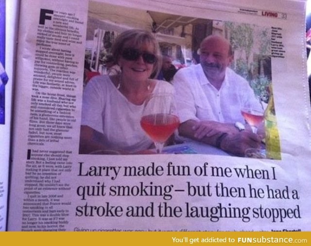 Take that Larry!