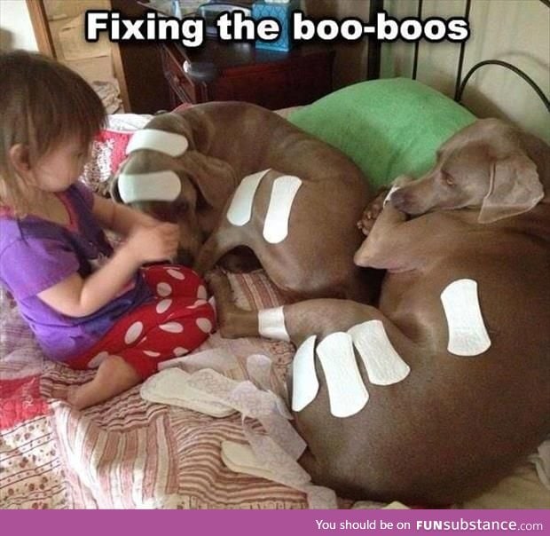 FIXING  the boo-boos