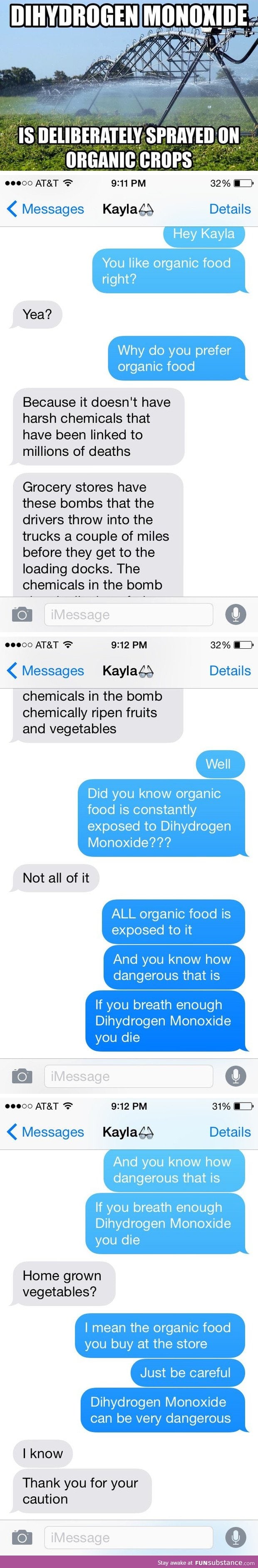 So peple like organic food