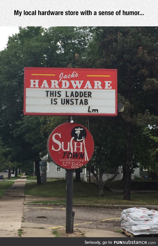 I Won't Be Buying Their Ladders Then