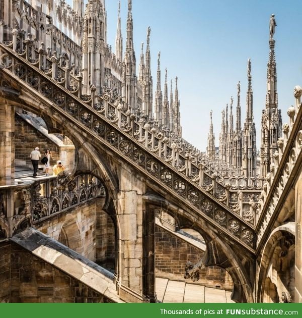 Milan cathedral exterior, Italy