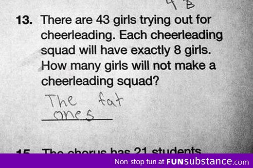 Cheerleading Math