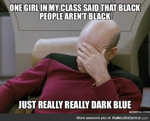 Everyone in my class did a facepalm