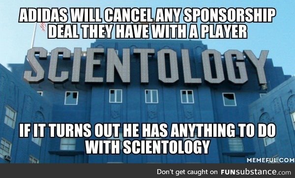 Adidas vs scientology