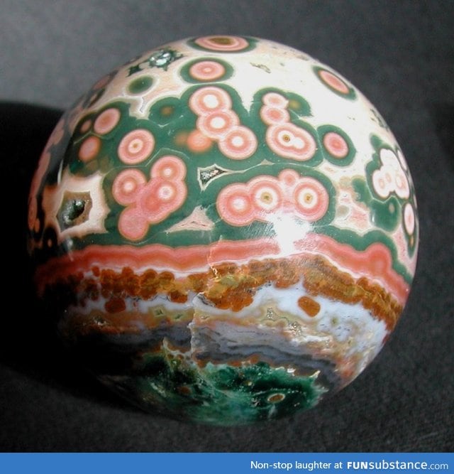 Ocean jasper sphere