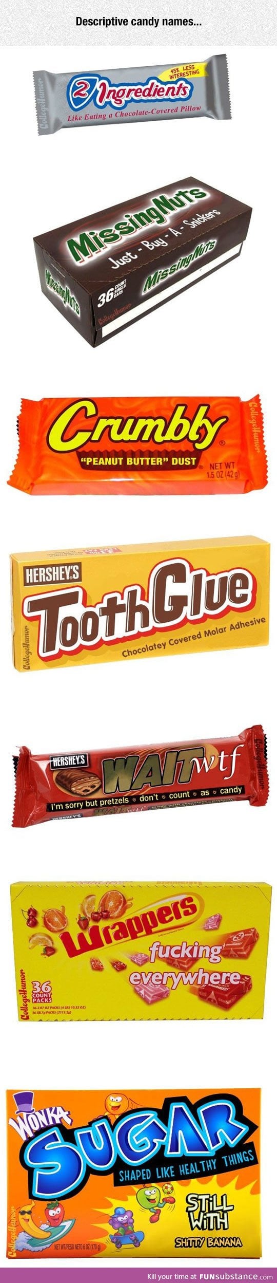 If candy had descriptive names