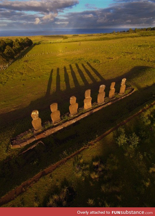 Easter island sunrise