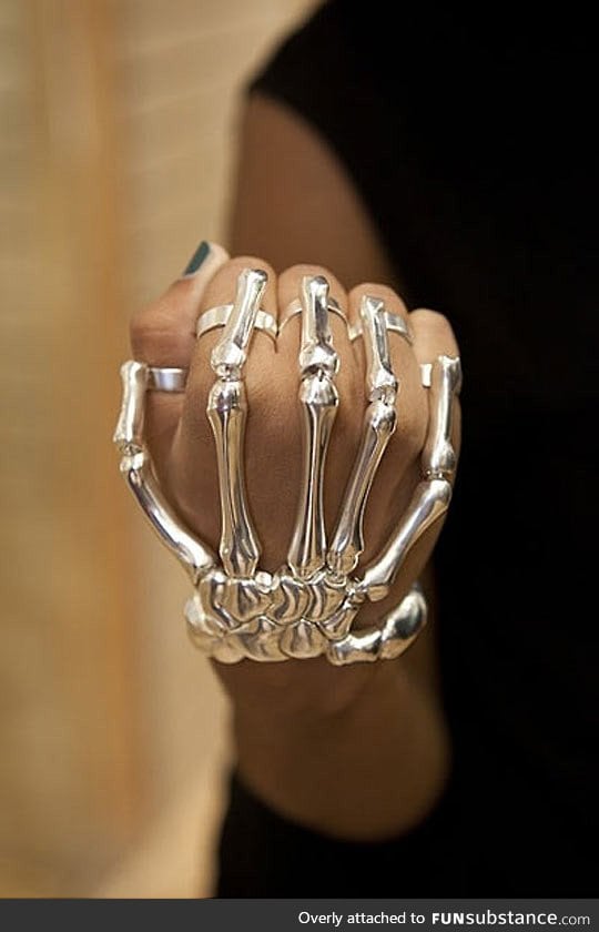 Awesome skeleton rings