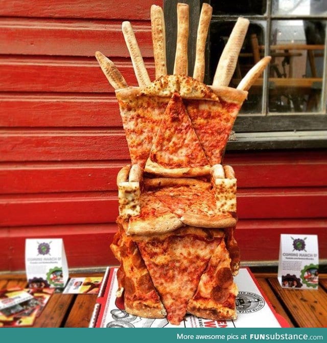 the pizza Throne.