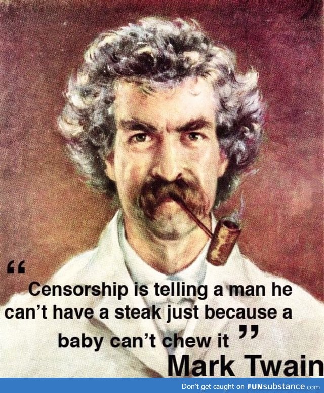 Mark Twain quote on censorship