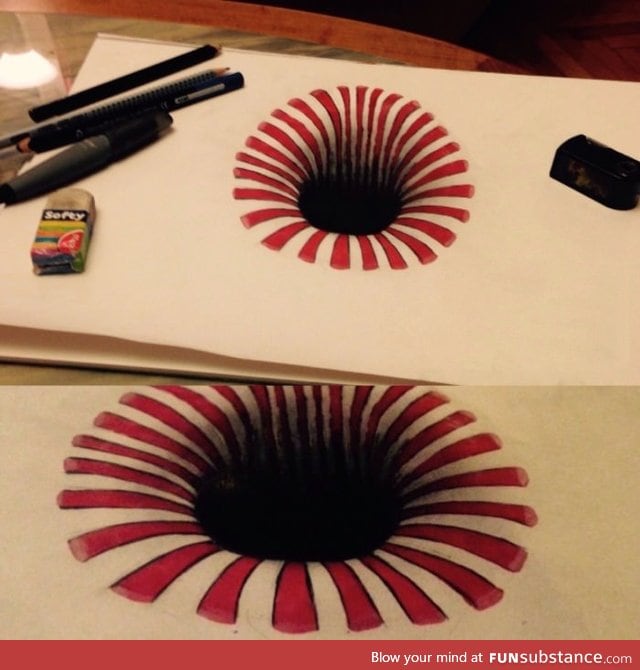 An illusion drawing