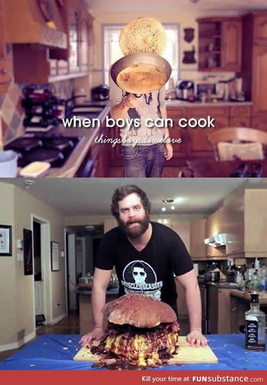 When boys can cook