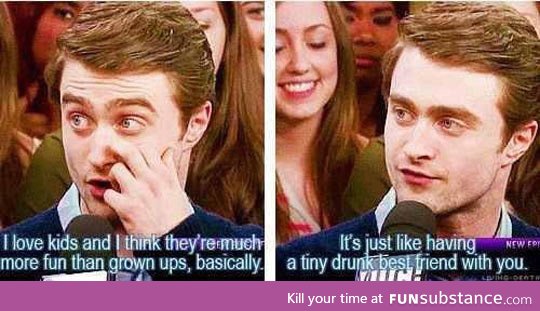 Daniel radcliffe on children