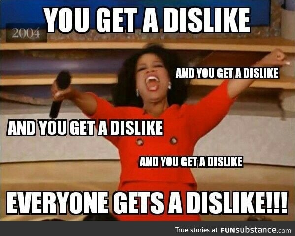 When hearing about the addition of a "Dislike" button on FB