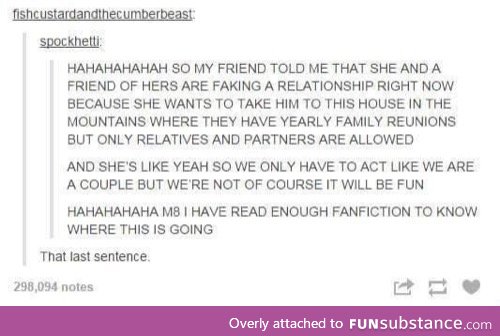 I have read enough fanfiction...