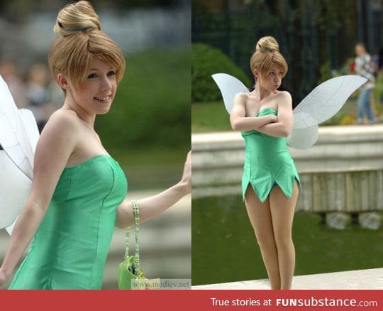 Cutest tinkerbell cosplay ever