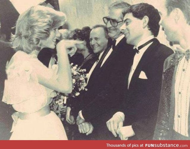 Princess diana & rowan atkinson