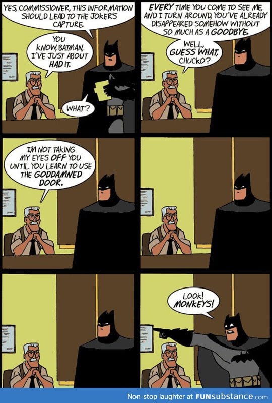 Sorry but not this time, batman