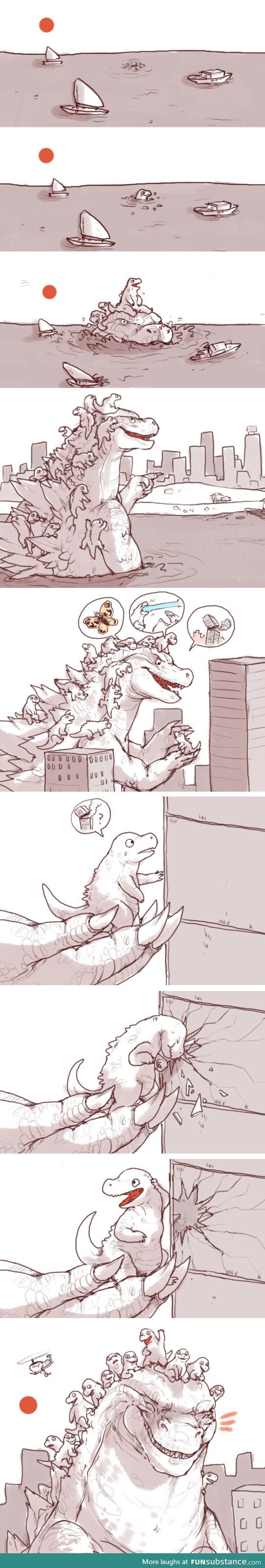 Godzilla's take your child to work day