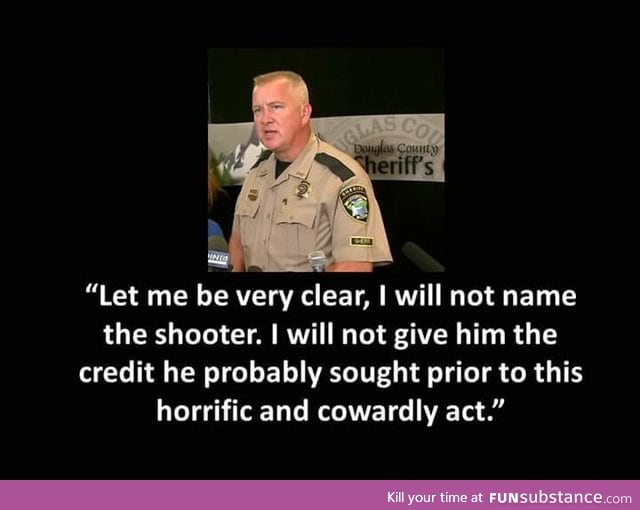 The Sheriff on the Oregon college shooter