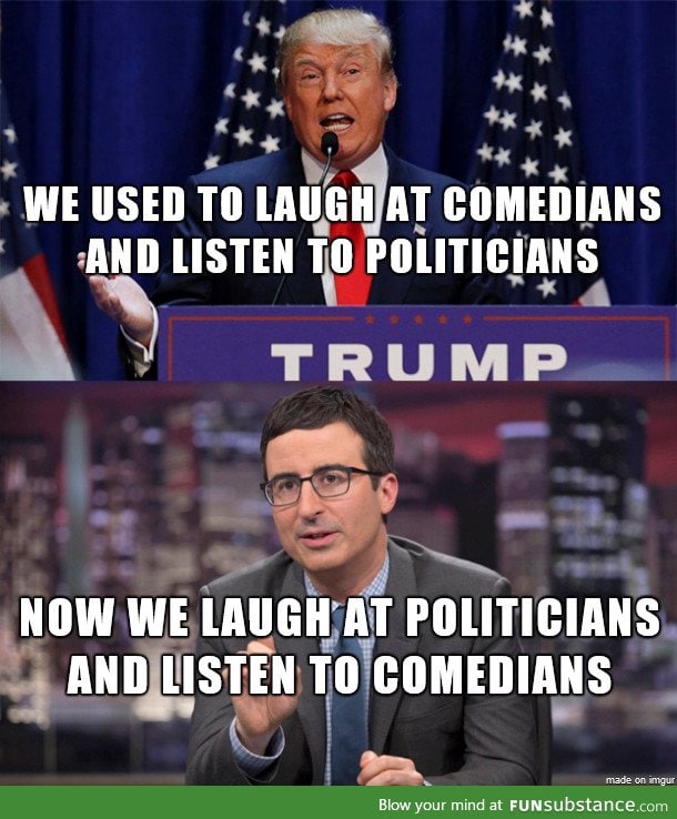 Comedians and politicians