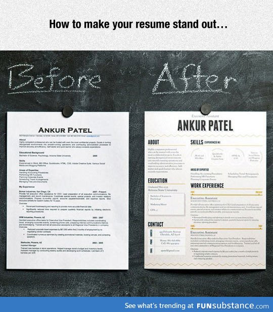 Make your resume stand out