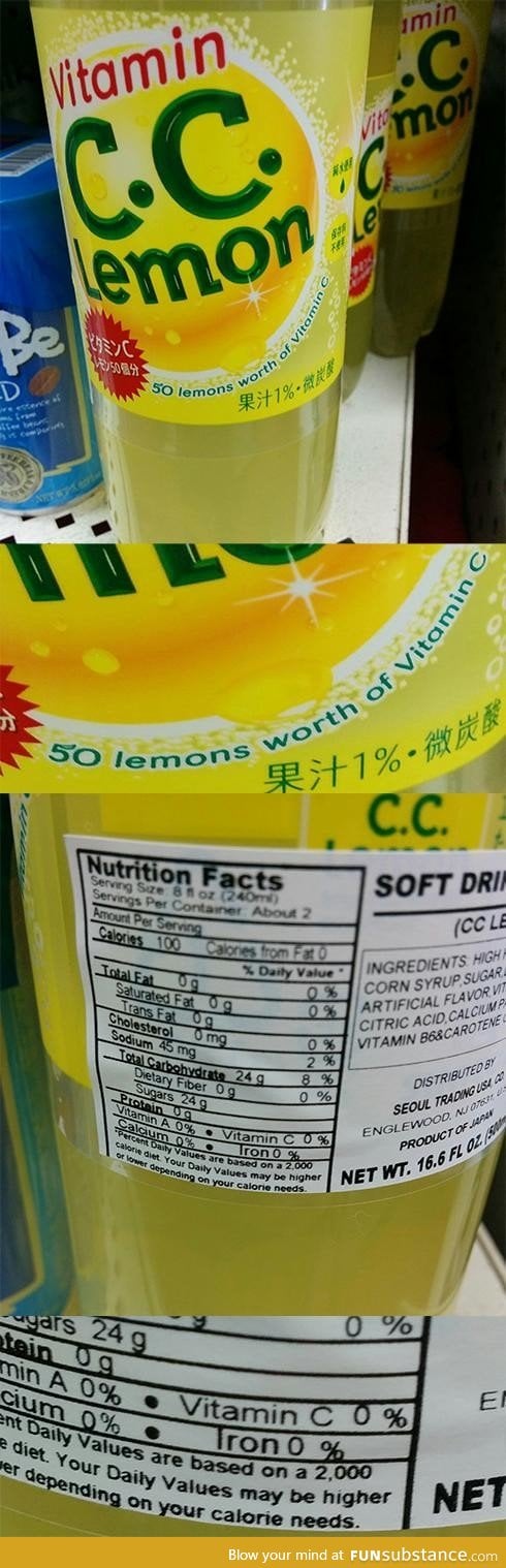 50 Lemons worth of Vitamin C, but wait...