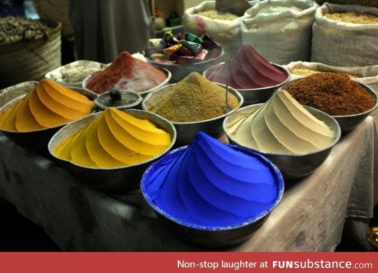 Spices in a Bazaar, Cairo Egypt