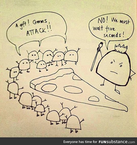 The five second rule always applies