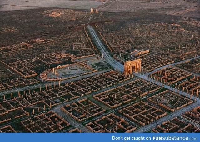 The ruins of a Roman colony in Africa