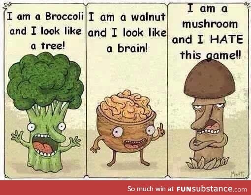 oh my gosh!! poor little mushroom...