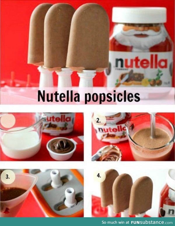 Nutella popsicles