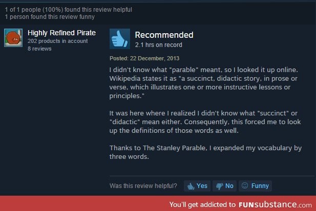 best steam review ive seen in a while