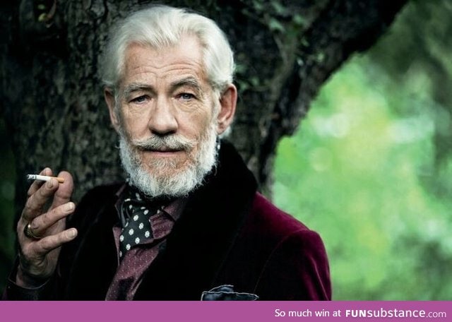 Sir Ian McKellen is definitely a man with style