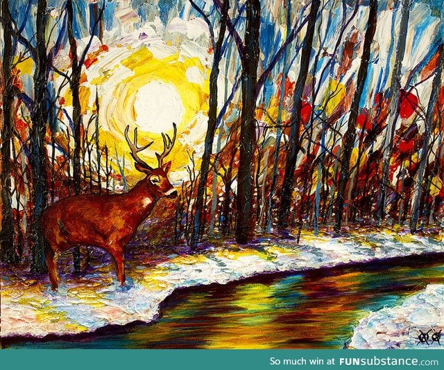 Art painted by a blind artist  humans truly are amazing