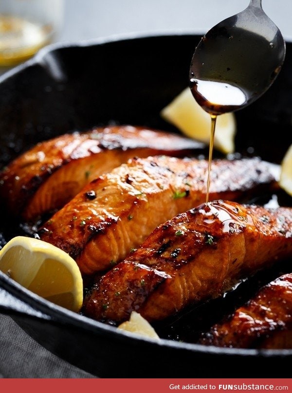 Browned butter honey garlic salmon