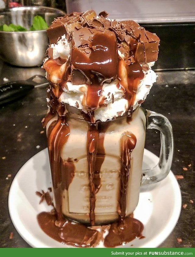 Nutella donut milkshake