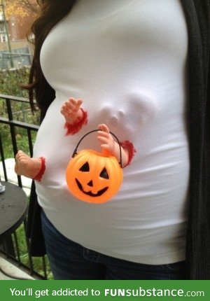 Baby really excited for trick or treating