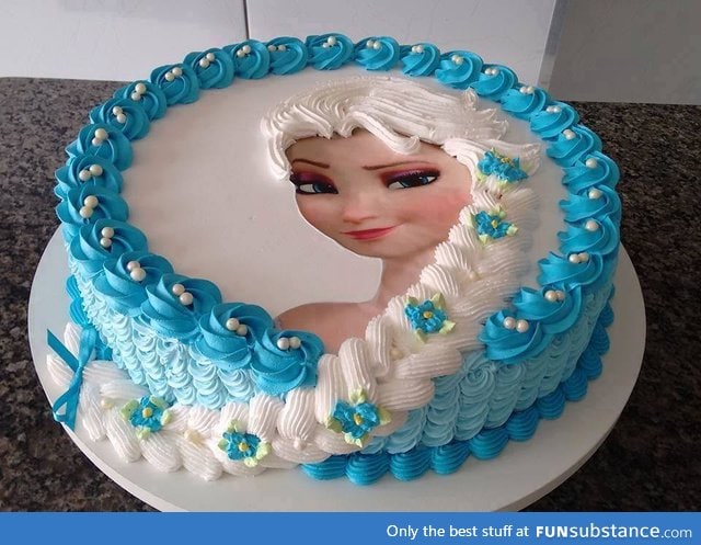 Cool elsa cake