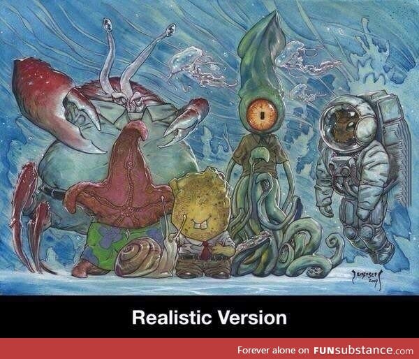 Realistic spongebob