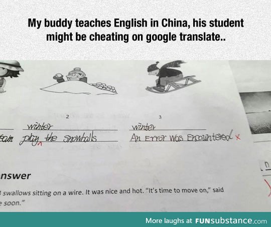 English in china