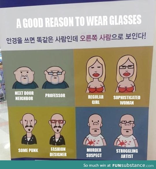 Good reasons to wear glasses