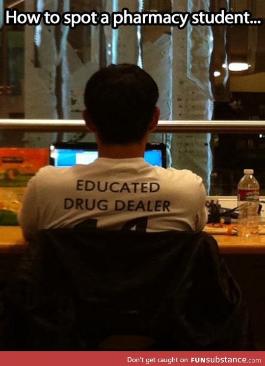 Pharmacy student spotted