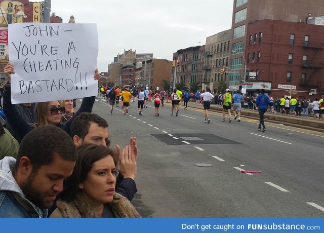 One way to do Marathon Signs