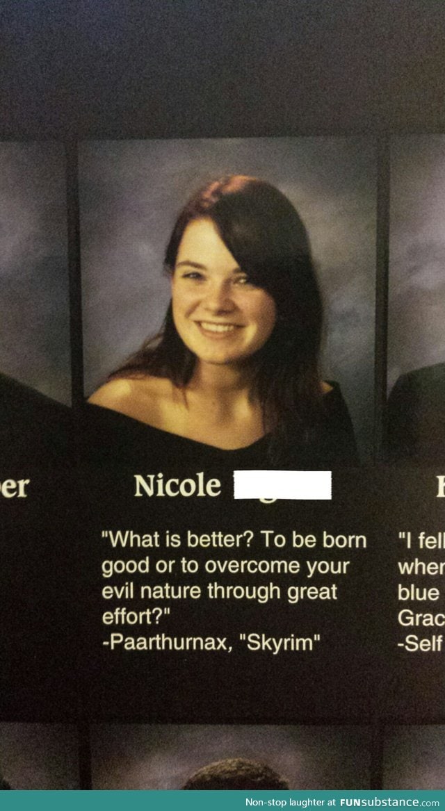 Yearbook quote