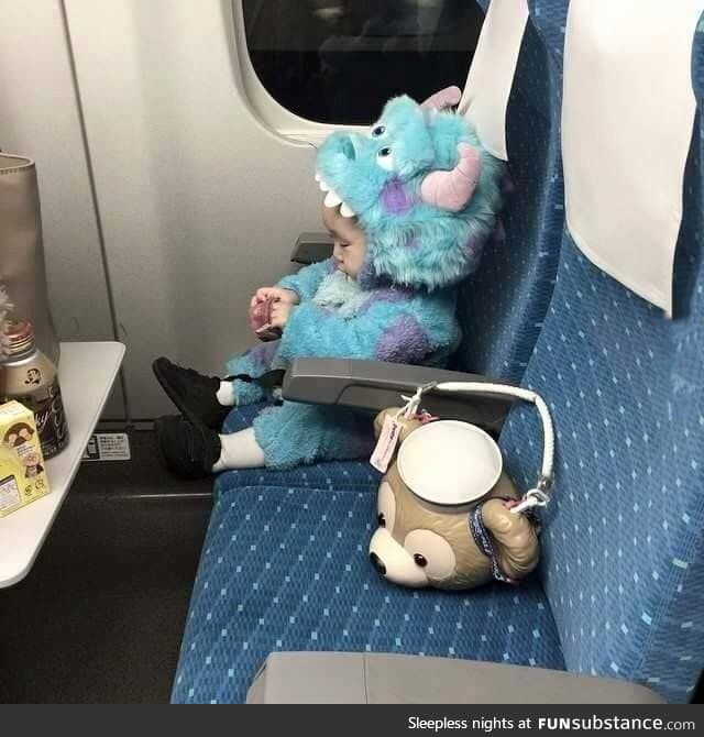 There's a monster on the plane!