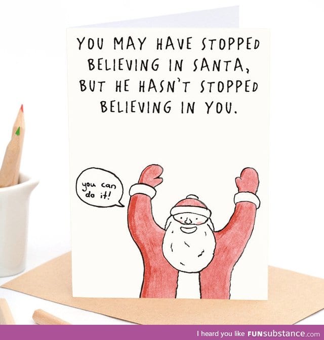 A little festive motivation from the big guy