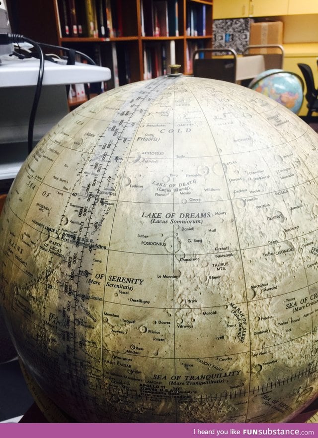 A moon globe