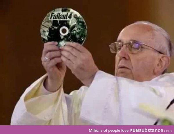 The Pope has his priorities set right!