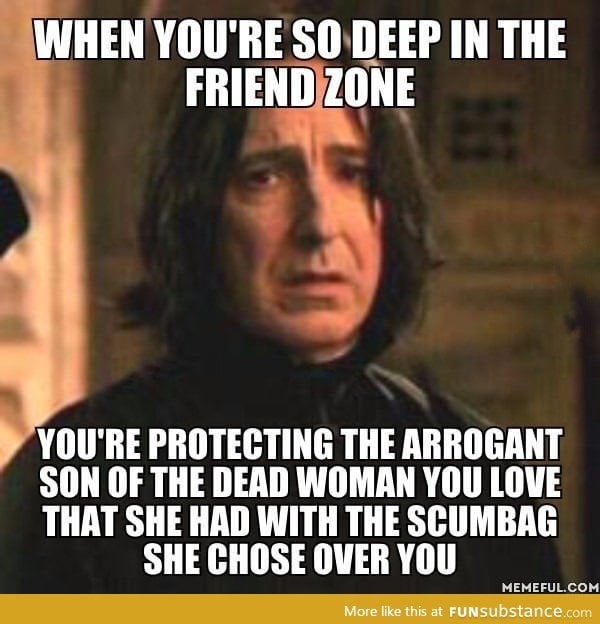 Snape is truly in the zone